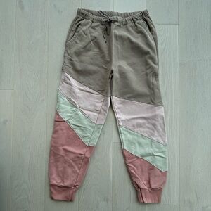 Free People Movement Womens Cotton Terry Colorblock Jogger Sweatpants Size M